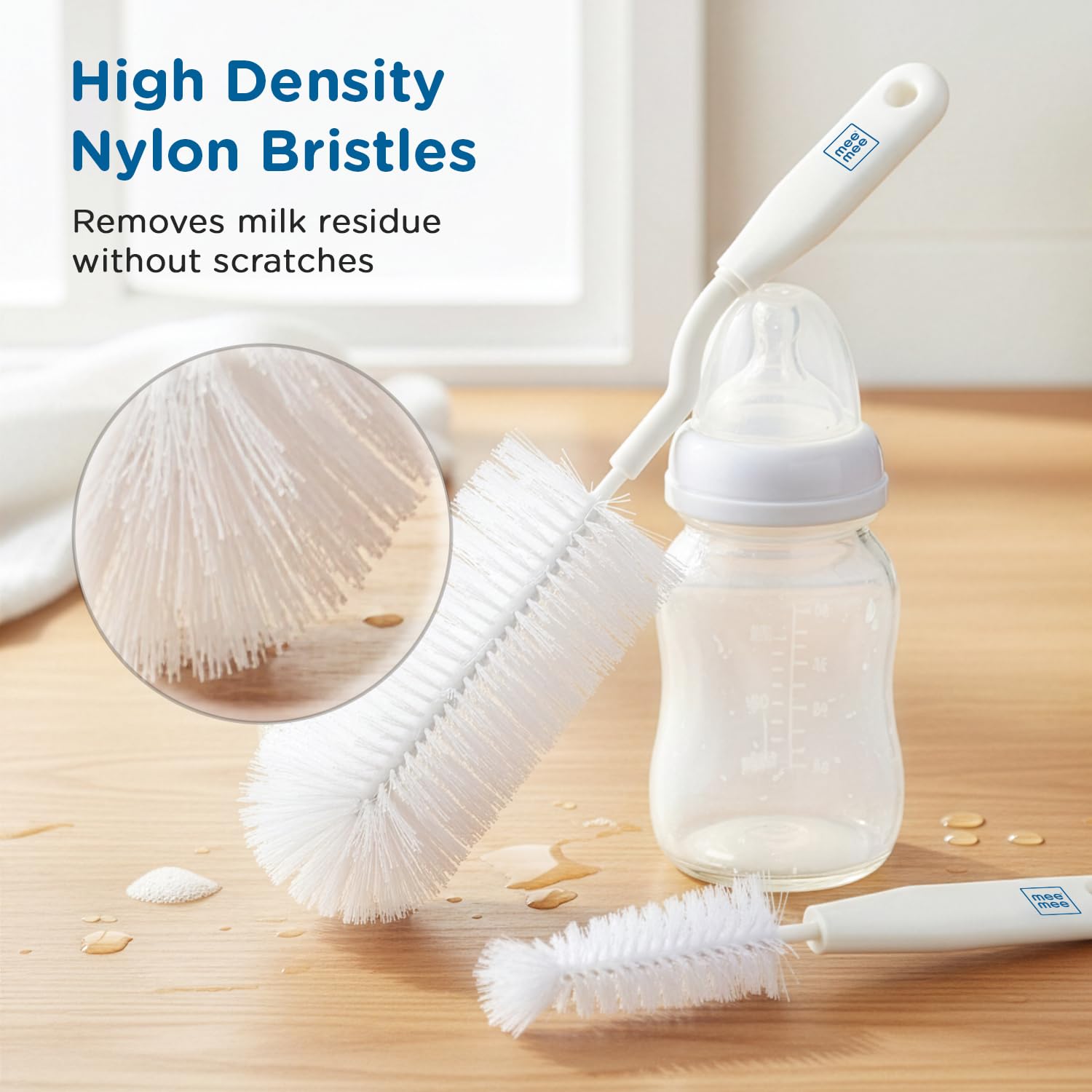 2-in-1 Bottle Cleaning Brush Set – Long Handle Cup & Baby Bottle Cleaner - Image 4